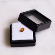 Citrine naturelle ovale forme pain de sucre - 6.1x4 mm x1
