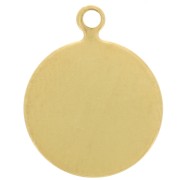 Pastilles à coller 12 mm - Doré à l'or fin x5