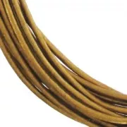 Cordon cuir 0,8 mm Bronze Métallisé x 2.95 m