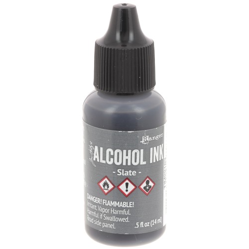 Encre transparente à alcool Adirondack Tim Holtz 14ml Slate x1
