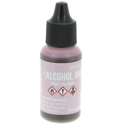 Encre transparente à alcool Adirondack Tim Holtz 14ml Pink Sherbet x1