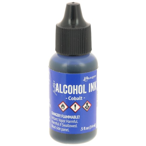 Encre transparente à alcool Adirondack Tim Holtz 14ml Cobalt x1