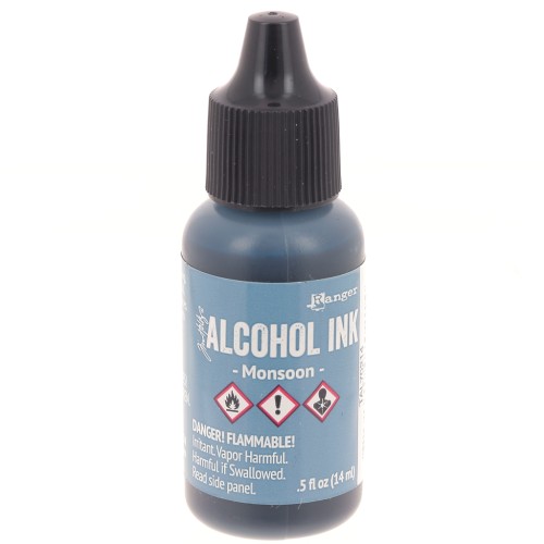 Encre transparente à alcool Adirondack Tim Holtz 14ml Monsoon x1