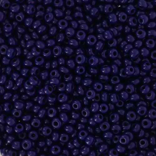 Preciosa Perles rocailles 11/0 2 mm - Opaque Dark Blue x20g