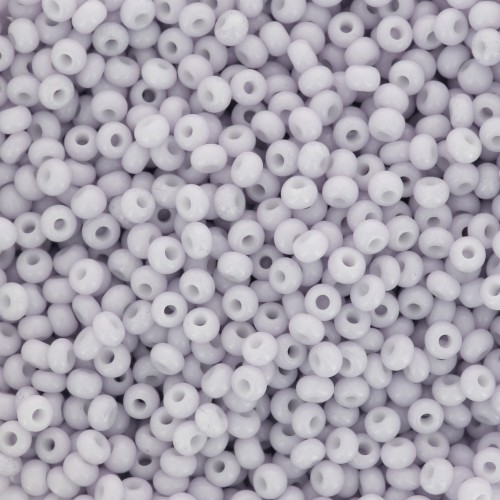 Preciosa Perles rocailles 11/0 - 2 mm - Solgel - Violet 1 Dyed Chalkwhite x20g