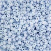 Preciosa Perles rocailles 11/0 - 2 mm - Solgel - Blue 1 Dyed Chalkwhite x20g