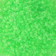Preciosa Perles rocailles 11/0 - 2 mm - Crystal Neon Green Lined x20g