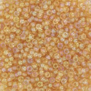 Preciosa Perles rocailles 11/0 - 2 mm - Light Topaz AB x20g