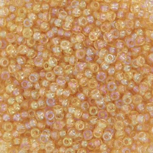 Preciosa Perles rocailles 11/0 - 2 mm - Light Topaz AB x20g