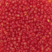 Preciosa Perles rocailles 11/0 - 2 mm - Harlequin Red - Yellow x20g