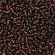 Preciosa Perles rocailles  11/0 - 2 mm - Dark Topaz Silver Lined x20g|raw }}