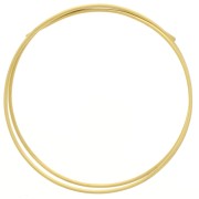 Fil laiton rond semi-dur 3 mm - Cu 73% - pour création de bijoux - Laiton brut x1m