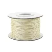 Fil de jade / Fil nylon tressé 0.8 mm Ecru x50m