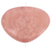 Perle plate irrégulière en résine translucide 20x27 mm - Vieux rose marbré nacré|raw }}