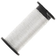 Fil métallisé Kreinik pour la broderie d'or - taille 1 - Silver (001J) x40m