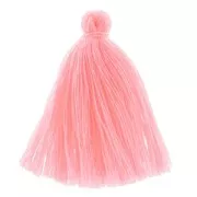 Pompon imitation coton 43-46 mm Light Rose Fluo x1