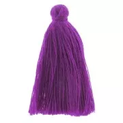 Pompon imitation coton 43-46 mm Amethyst x1