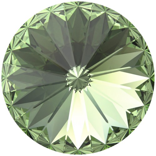 Cabochon PureCrystal 1122 Rivoli 12 mm - Reinvented Peridot x1