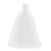 Pompon imitation coton 43-46 mm Blanc x1