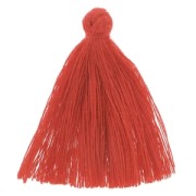 Pompon imitation coton 43-46 mm Rouge x1|raw }}