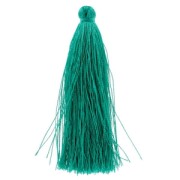 Pompon imitation soie 63-66 mm Green Turquoise x1|raw }}