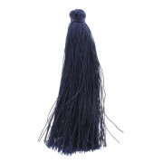 Pompon imitation soie 63-66 mm Marine x1