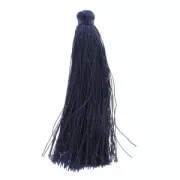 Pompon imitation soie 63-66 mm Marine x1