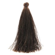 Pompon imitation soie 63-66 mm Marron x1|raw }}