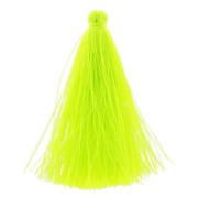 Pompon imitation soie 63-66 mm Jaune Fluo x1