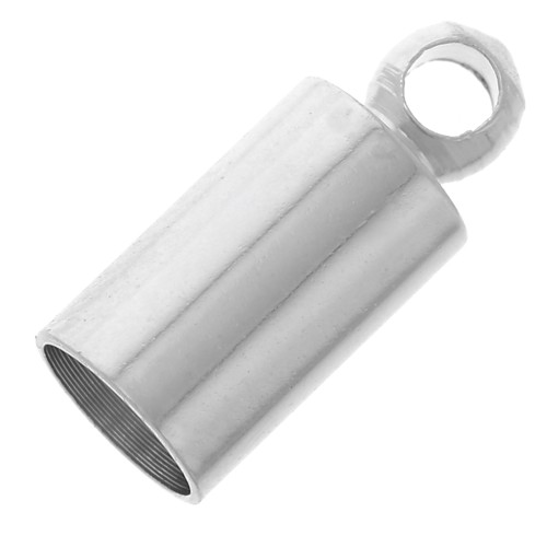 Embouts pour cordon 4 mm - Argenté x10