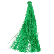 Pompon imitation soie 65 mm Vert x1|raw }}