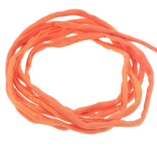Cordon de soie 2 mm - Orange x1m