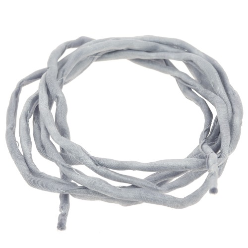 Cordon de soie 2 mm - Gris x1m