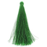 Pompon imitation soie 88-93 mm Vert x1