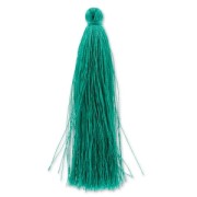 Pompon imitation soie 88-93 mm Green Turquoise x1|raw }}