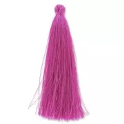 Pompon imitation soie 88-93 mm Fuchsia x1