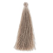 Pompon imitation soie 88-93 mm Taupe x1