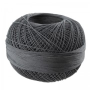 Fil de coton Lizbeth taille 40 Charcoal n°606 x274m