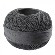 Fil de coton Lizbeth taille 40 Charcoal n°606 x274m