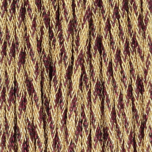 Fil nylon tressé métallisé 0.85 mm - Premium - Doré - Marron x10m