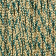 Fil nylon tressé métallisé 0.85 mm - Premium - Doré - Vert émeraude x10m