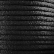 Queue de rat viscose 2 mm noir x3 m