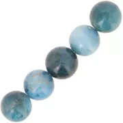 Perles rondes 10 mm pierre gemme - Apatite x5