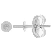 Clous d'oreilles pour semi-percée 3.5 mm - tige 0.9 mm - Argent 925 x2|raw }}