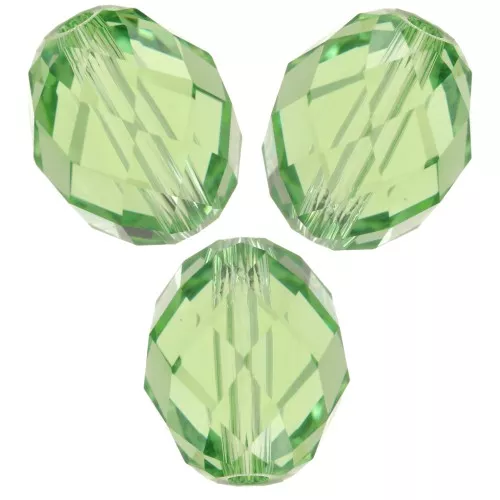 Olive Briolette PureCrystal 5044 perle olive 9.5x8 mm - Reinvented Peridot x1