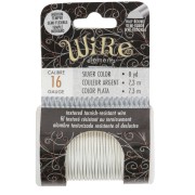 Fil de cuivre demi rond texturé 1.29 mm semi dur - Argenté anti-ternissement x7.3m|raw }}