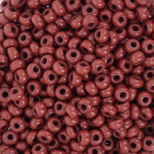 Preciosa Perles rocailles 8/0 3 mm - Opaque Brown Tango x20g