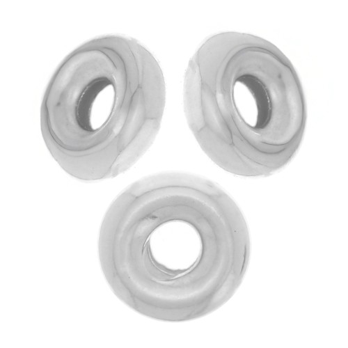 Perles rondelles Heishi 3.5 mm - Argent 925 x15