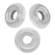 Perles rondelles Heishi 4.5 mm - Argent 925 x10|raw }}