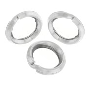 Anneaux doubles 5x0.7 mm en Argent 925 x10